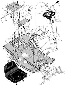 Part Location Diagram of 690533Z Briggs and Stratton Handle, Lift